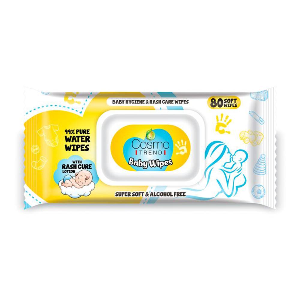 Cosmotrend Baby Wipes | Paraben – free Baby  wet wipes|  Pack of 72 pieces| Wholesale Under 500